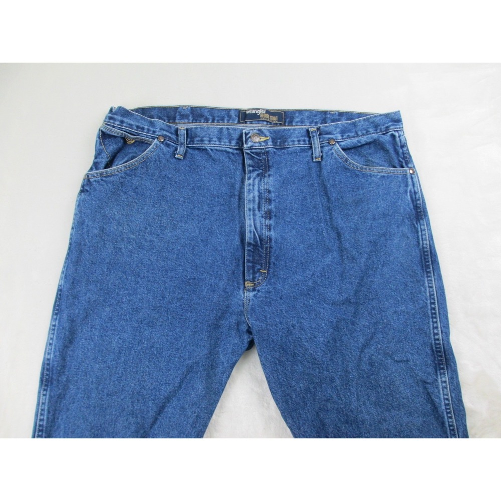 Wrangler George Strait Pants Mens 42 Blue Denim Jeans‎ Western Casual 42X34* - Picture 3 of 12